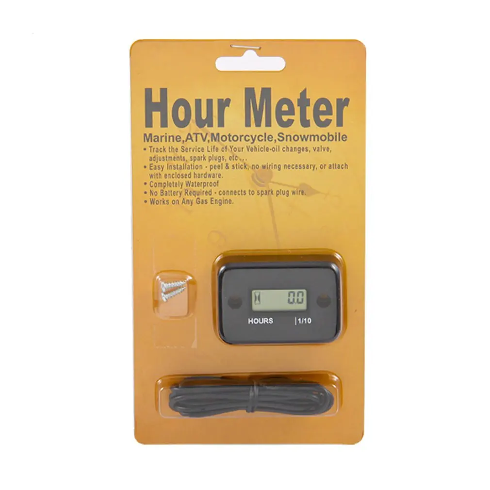 Lcd Индуктивный газонокосилка Atv мотоцикл Водонепроницаемый Таймер Цифровой