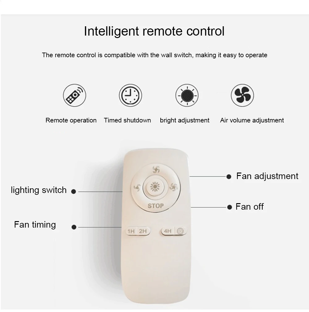 Потолочный вентилятор 220 В, светильник с дистанционным управлением, Современный домашний декор 58 см, Wi-Fi вентилятор+ лампа 110 В, потолочный светильник с управлением через приложение