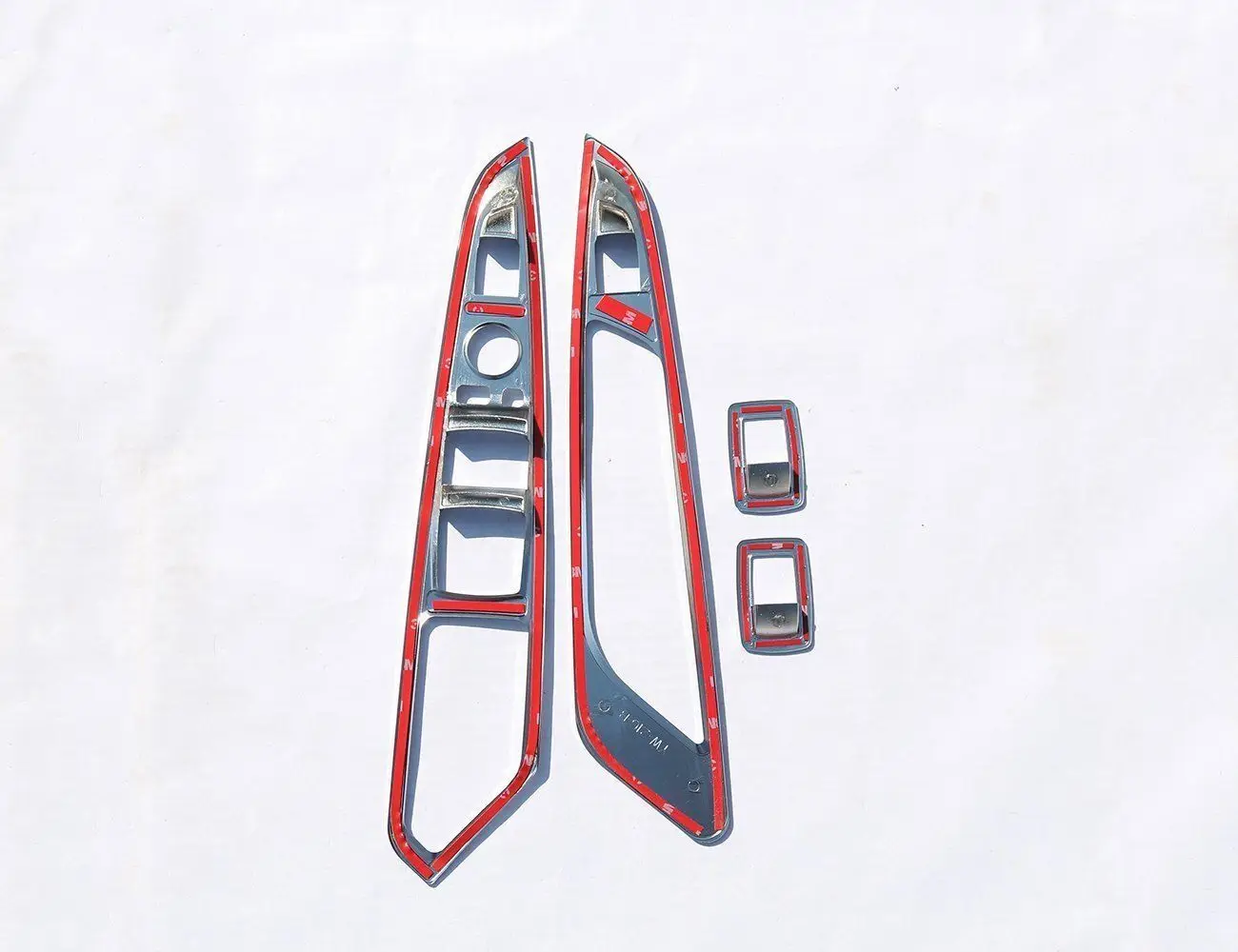 

1set=4pcs Chrome Window Lift Button Panel Cover Trim for BMW X5 X6 F15 F16 2014-2017Car decoration