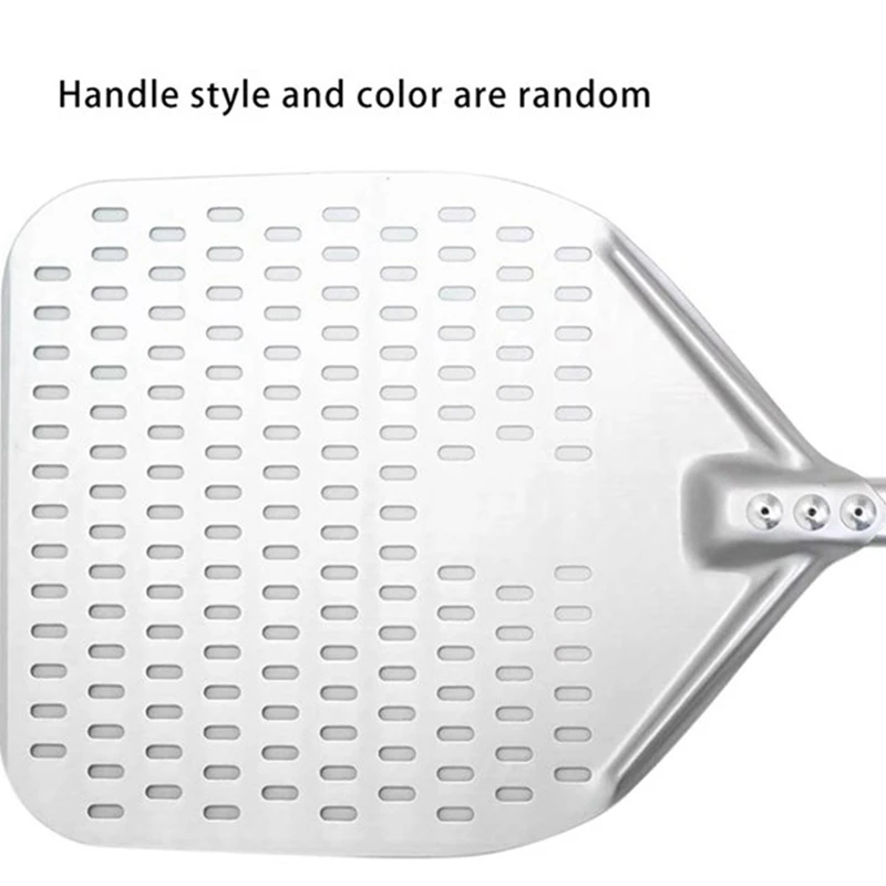 

Dural Punching Pizza Shovel Connecting Pizza Shovel Thick Oven Flipping and Transferring Pizza 16-Inch Handle