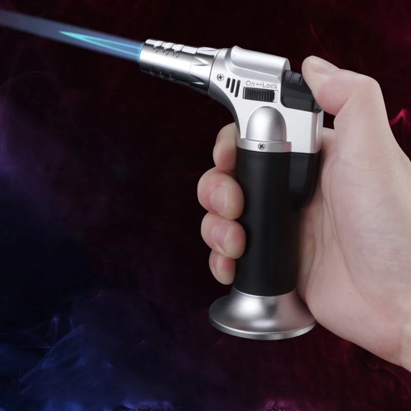 

Gas Lighter Windproof BBQ Kitchen Cooking High Capacity Torch Turbine Lighter Spray Gun Jewelry Metal Welding Men's Gifts