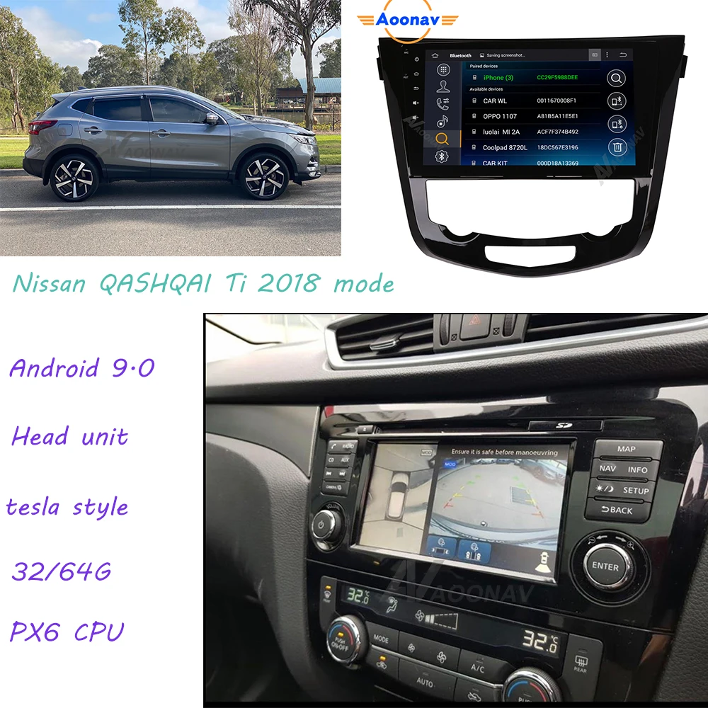 

Car radio For Nissan QASHQAI Ti 2018 HD touch screen Car multimedia audio Playermodel GPS navigation video stereo player