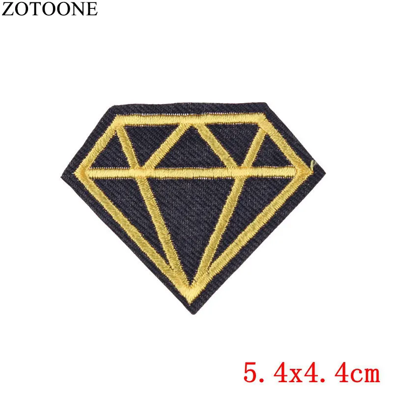 ZOTOONE Iron on Badge Diamond Patches Heat Transfer Eyes Stickers Clothes DIY Applique Embroidered Cloth Fabric Z |