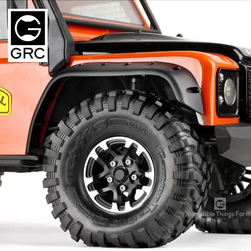 2 шт. RC модель автомобиля 1 9 алюминиевые Beadlock черные колеса для 1/10 Crawler SCX10 II 90046 D90