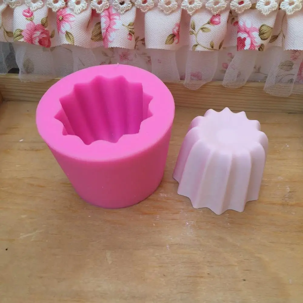 

Diy Creatieve Siliconen Kaars Mallen Voor Handgemaakte Kaars Maken Cilinder Aroma Kaars Wax Mallen
