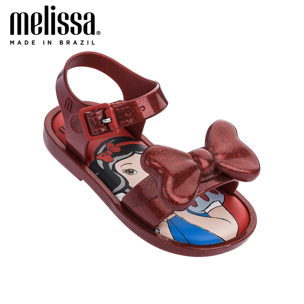 Мини сандалии Melissa Mar + Снежная обувь принцессы желе для Девочек Пляжные Сандалии