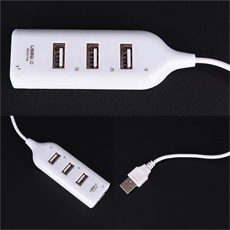 

USB 2.0 High Speed 4 Port Splitter Hub Adapter For PC Computer Laptop