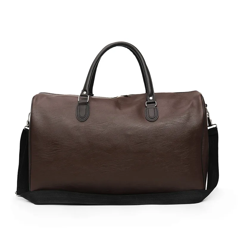 Travel bag PU leather large-capacity hand luggage bag short-distance travel bag sports fitness bag packing cubes