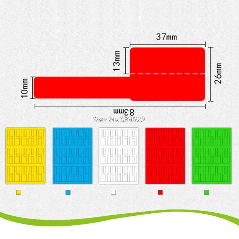 30 шт. водонепроницаемые идентификационные этикетки для лазерного