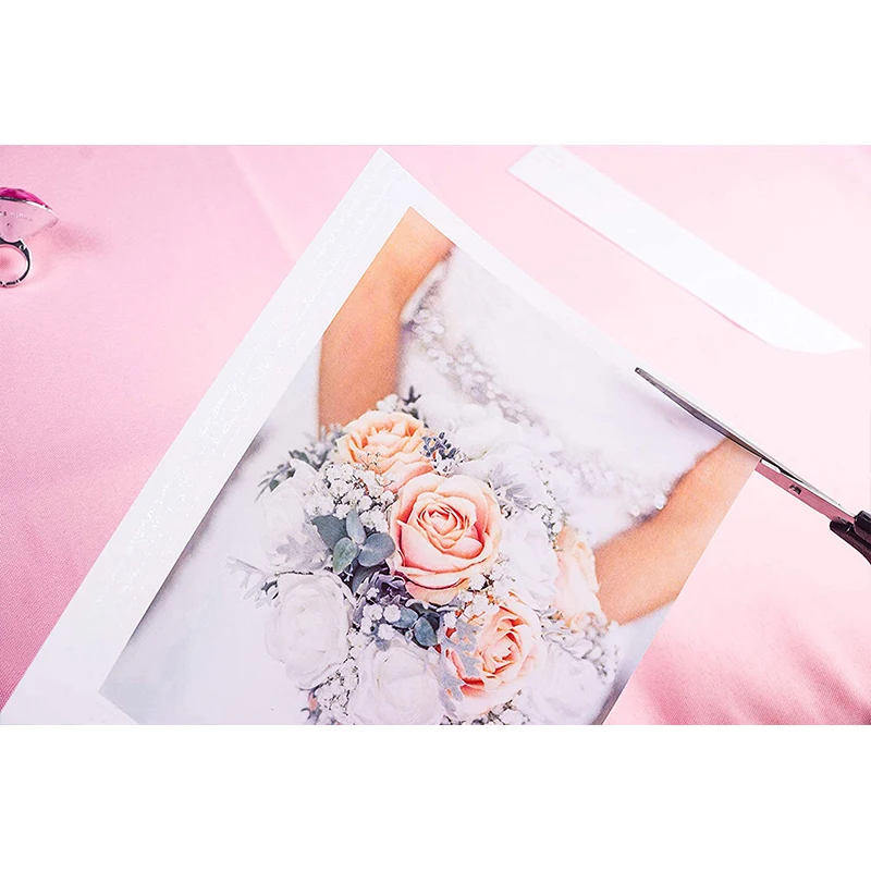 Pel&iacute;cula retr&aacute;ctil de impresi&oacute;n de inyecci&oacute;n de tinta para ni&ntilde;os, papel de arte transparente, suministro de arte artesanal, proyecto de dibujo, 0,3mm de espesor, A4, 10 Uds.-2