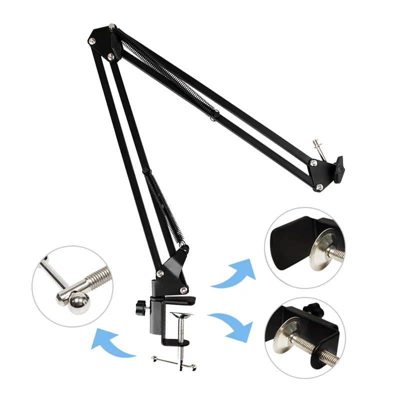 

Professional Condenser Microphone for PC Phone Game Karaoke Portable Wired Computer Vocals Studio Recording Microphone Kit BM800