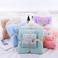 70x140cm 35x75cm 2pcs towel set absorbent soft bath face towels bath towels