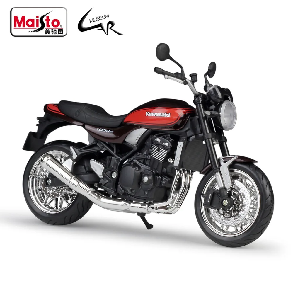 Комплект моделей мотоциклов Maisto в масштабе 1:12 Kawasaki Z900RS с металлической литью, коллекционная Подарочная игрушка