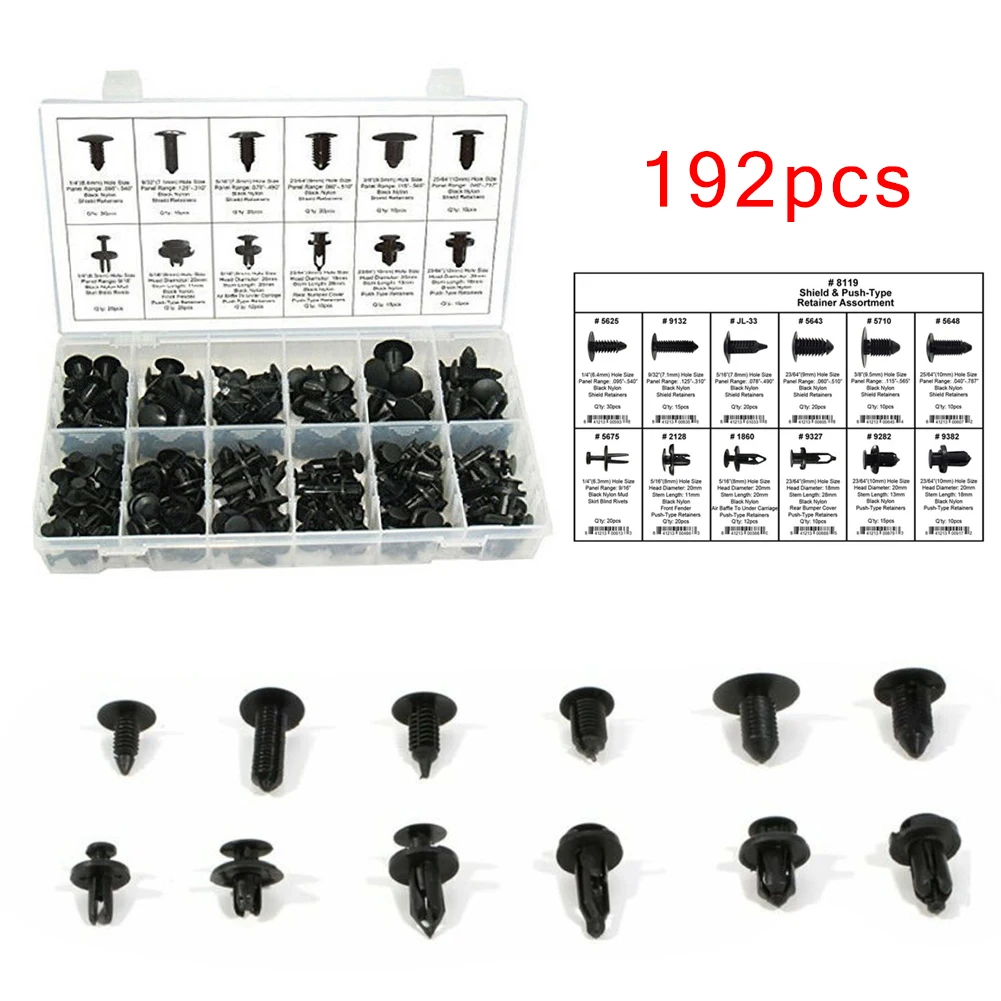 Новое поступление высококачественные детали примерно 192 шт. фиксаторы с нажимным