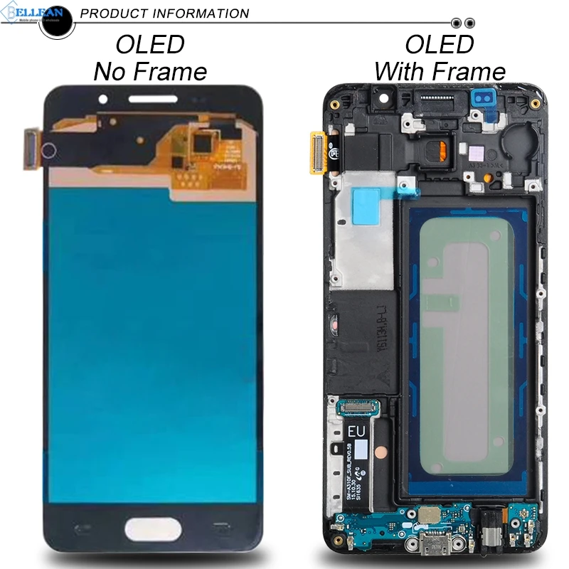 Dinamico акция для samsung Galaxy A3 Lcd A310 Дисплей Lcd кодирующий преобразователь сенсорного экрана в сборе A310F дисплей с рамкой