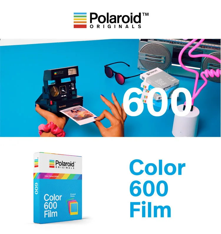 Пленка Polaroid Originals Instant 600 цвет черно-белый для камеры Onestep2 Instax SLR680 636 637 640 650 660 Автофокус невозможен