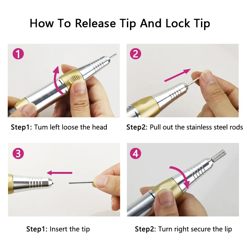 Электрическая машинка для маникюра и педикюра 35000/20000 об./мин.