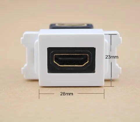 

L Shape Elbow 1.4 Slot Socket Bending 3D 4K HDMI-compatible Female To Female Plug For Projector DVD PC Home Wall Panel