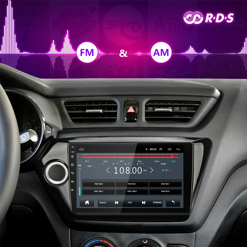 9 &quot4G wifi 2 Din Android 8 1 автомобильное радио для KIA RIO 3 2011-2016 сенсорный экран