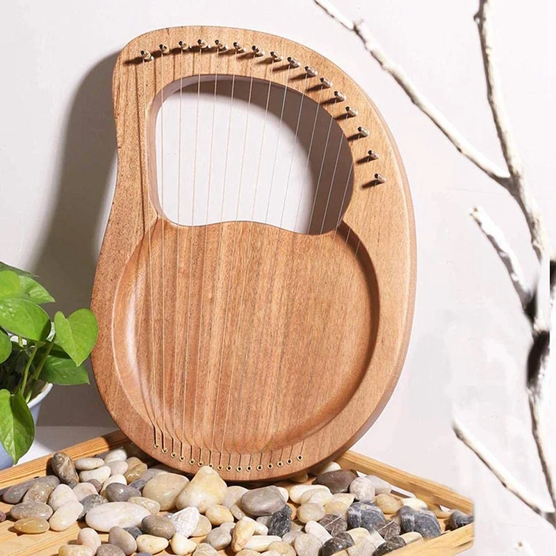 

Sixteen-String Harp, 16-String Piano Piano Steel Wire String Wood Body Wood Veneer Top String Instrument