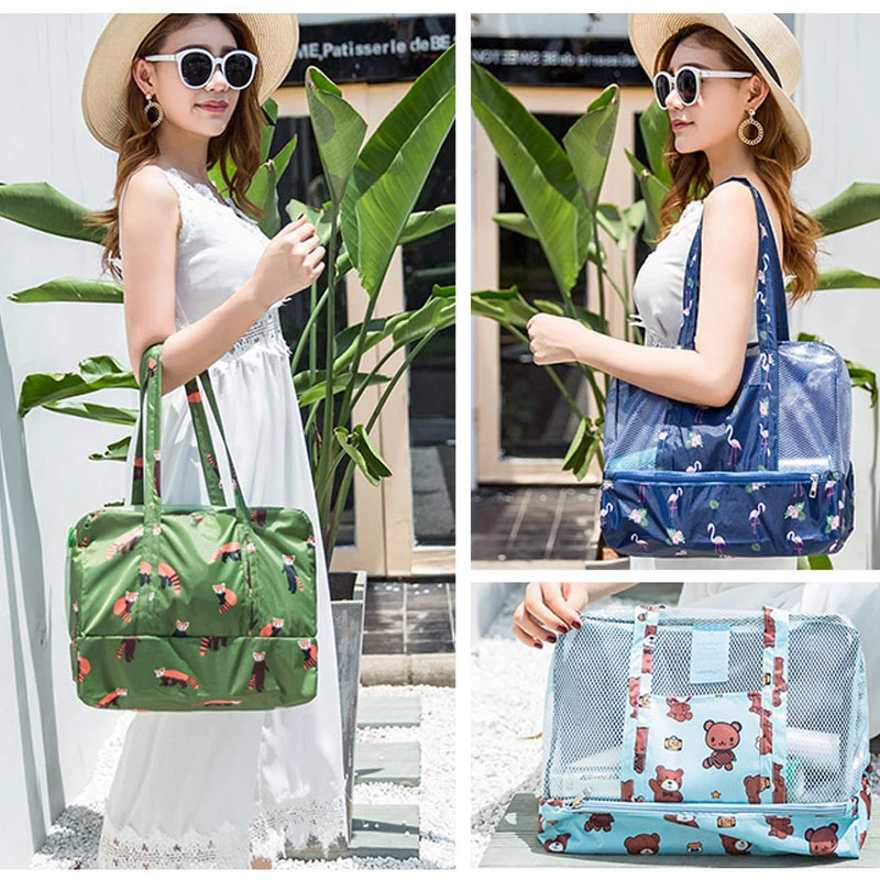 Спортивная сумка фламинго для женщин тренировочная водонепроницаемая фитнеса и