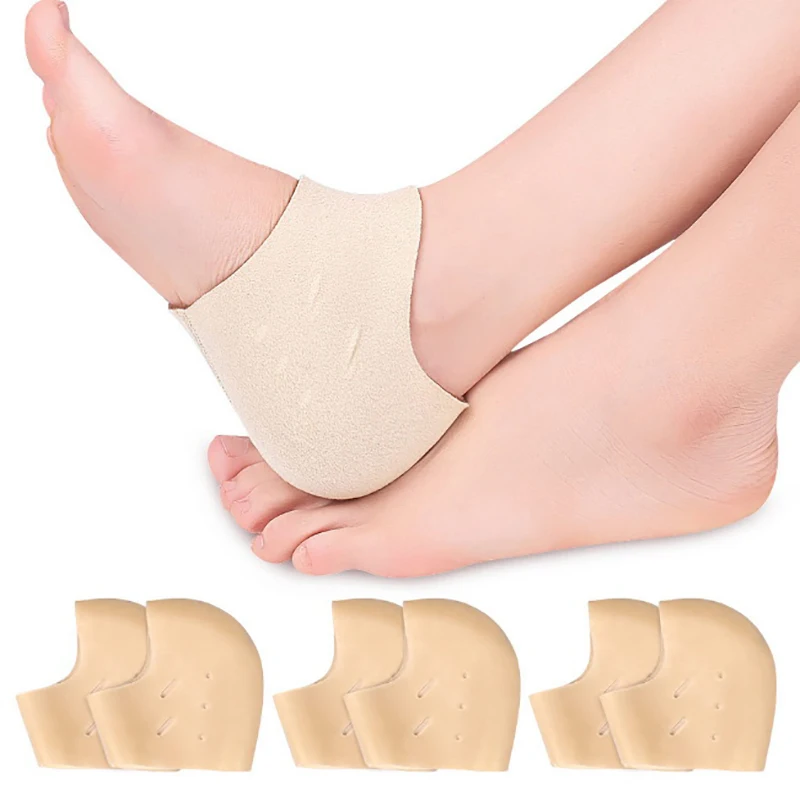 

1Pair Silicone Feet Care Socks Moisturizing Gel Heel Thin Socks with Hole Cracked Foot Skin Care Protectors Foot Care Tool