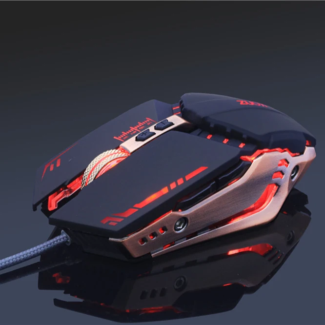 MMR5 BLACK ZUOYA Проводная игровая мышь USB 7 кнопок оптический светодиодный компьютерная игровая мышь для ПК ноутбук для геймеров - Цвет: MMR5 BLACK