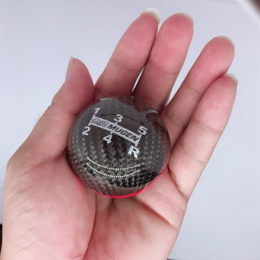 Ручка переключения передач из настоящего углеродного волокна 5/6 скорости Ручное