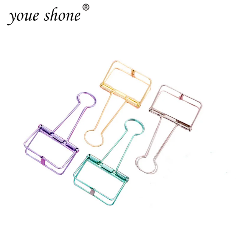 YOUE SHONE 4 шт./набор простой металлический полый длинный хвост зажим для