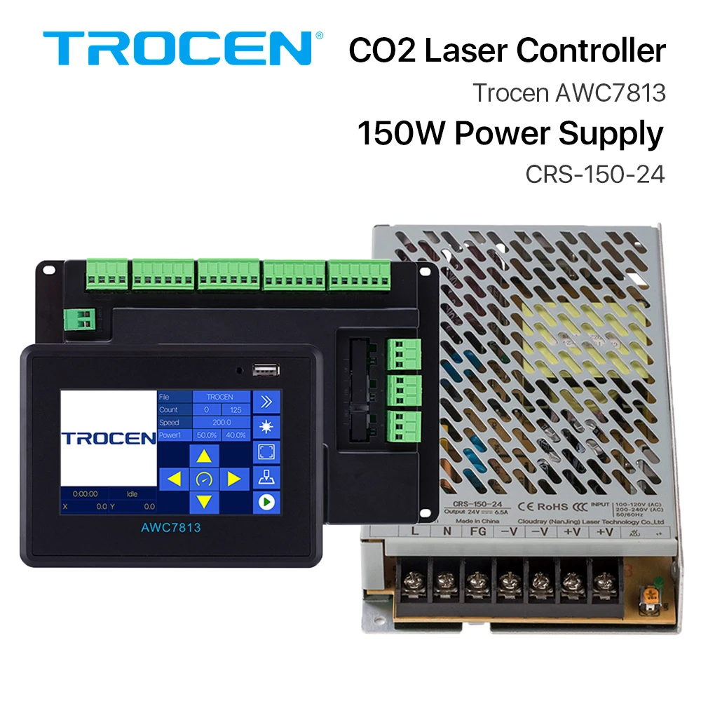 Trocen AWC7813 Co2 лазерный регулятор резака Панель комплект для K40 станок гравировки и
