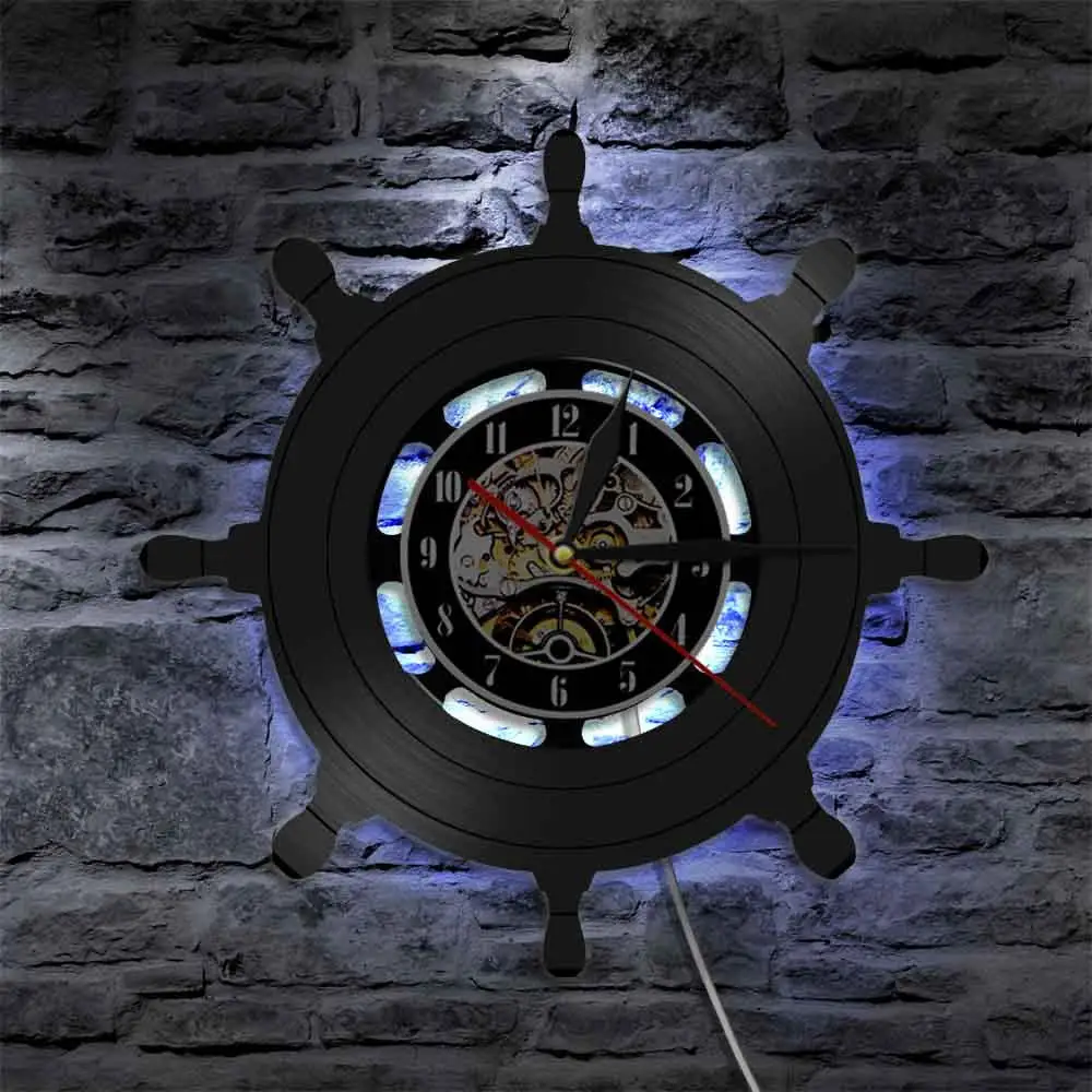 Настенные часы с виниловой пластиной виниловые украшения на руль для гостиной