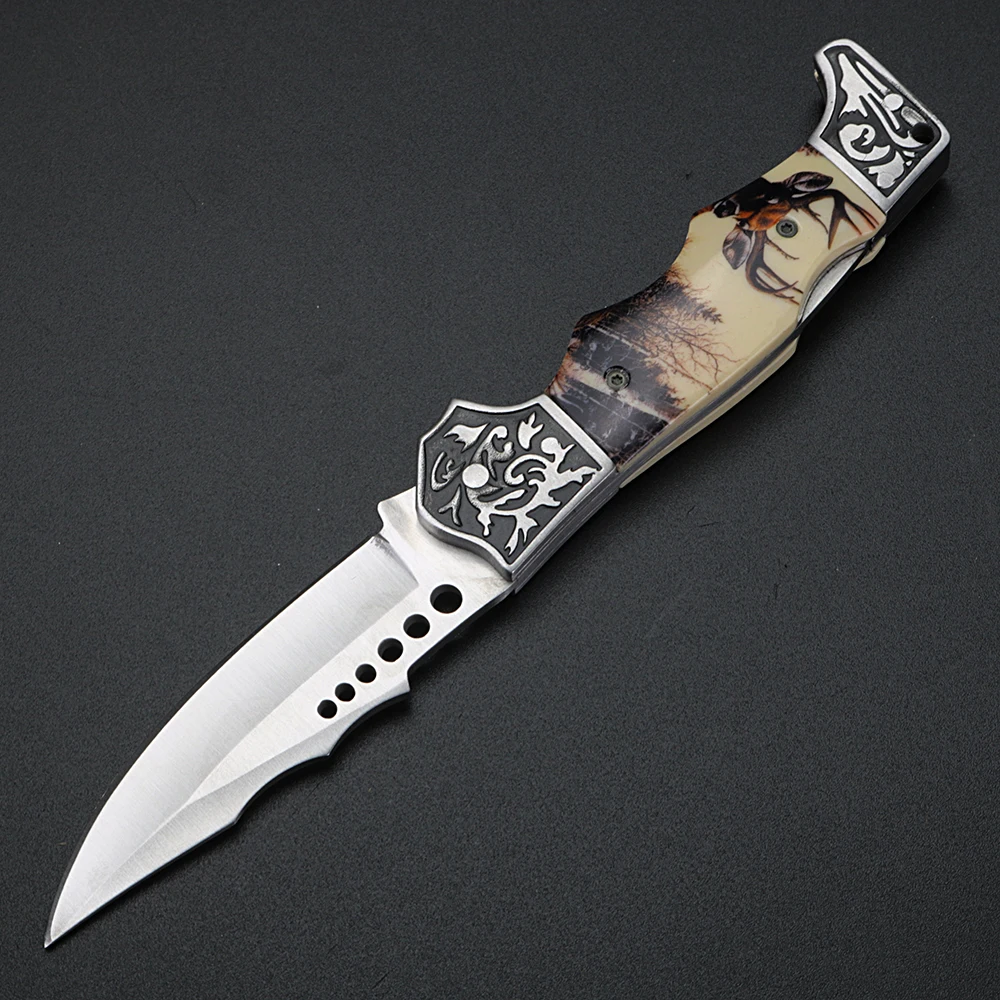 XUAN FENG outdoor tactical hunting knife high hardness army folding camping portable pocket | Инструменты