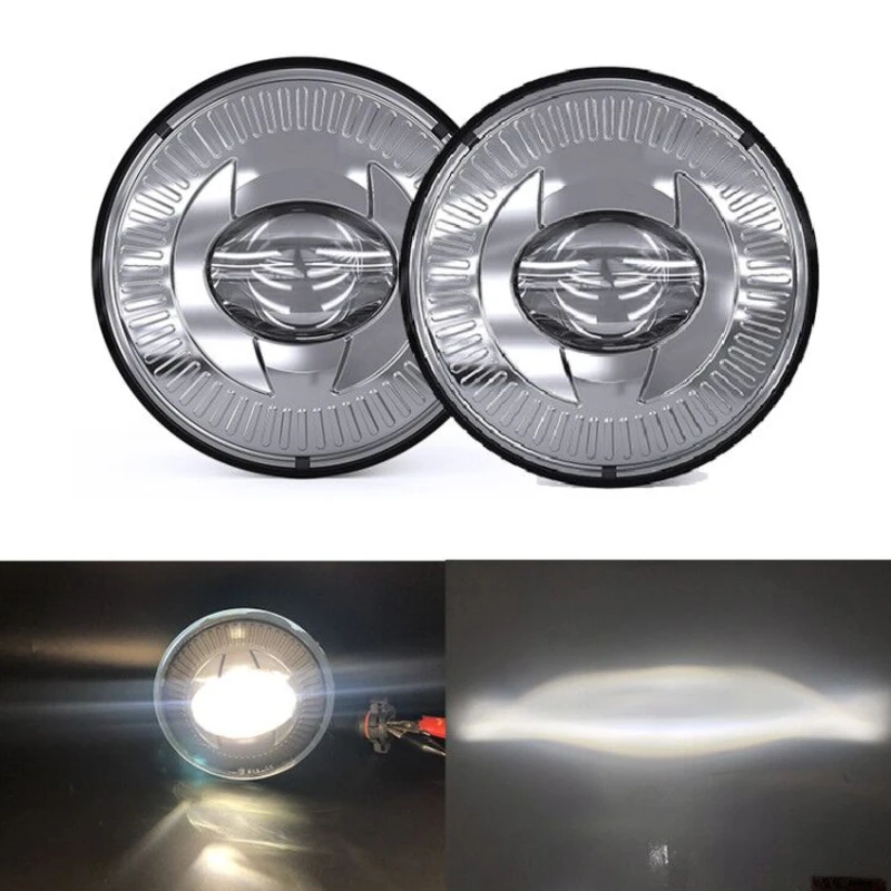 

Pair Black Chrome Round Front Fog Lamp Light for Chevy Avalanche Suburban 2007-2014 for Tahoe 2007-2014