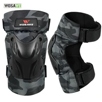 wosawe camo knee elbow protector eva pads cycling motorcycle ski snowboard bike volleyball brace support adjustable straps