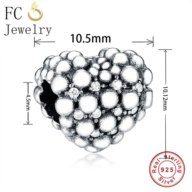 FC ювелирные изделия подходит для оригинального бренда Шарм-браслет серебро 925