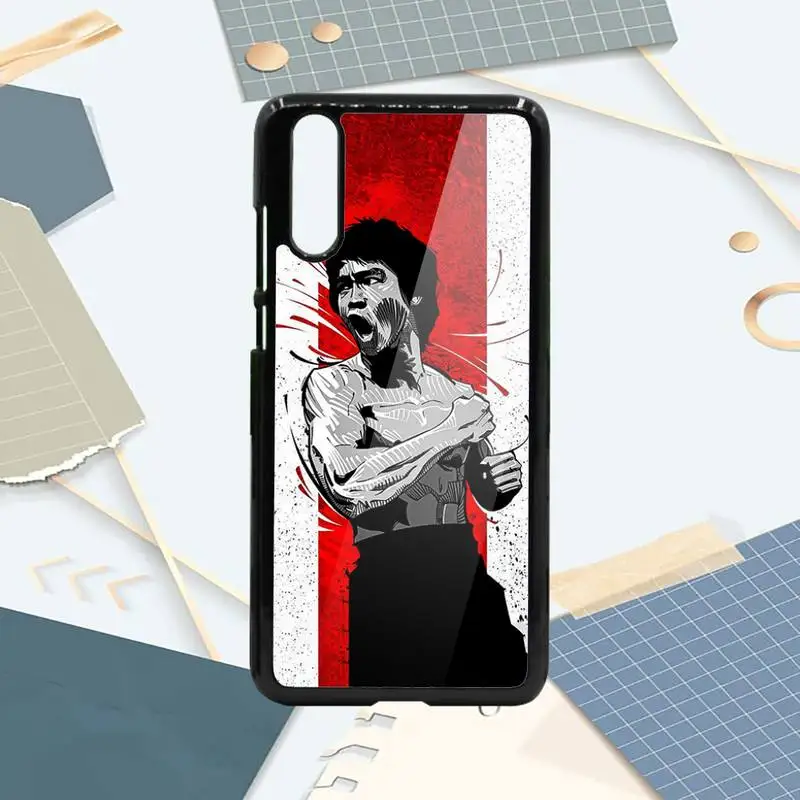 

Chinese Kongfu Bruce Lee Phone Case PC For Samsung galaxy S note 8 9 20 10 e lite2019 plus pro ultra
