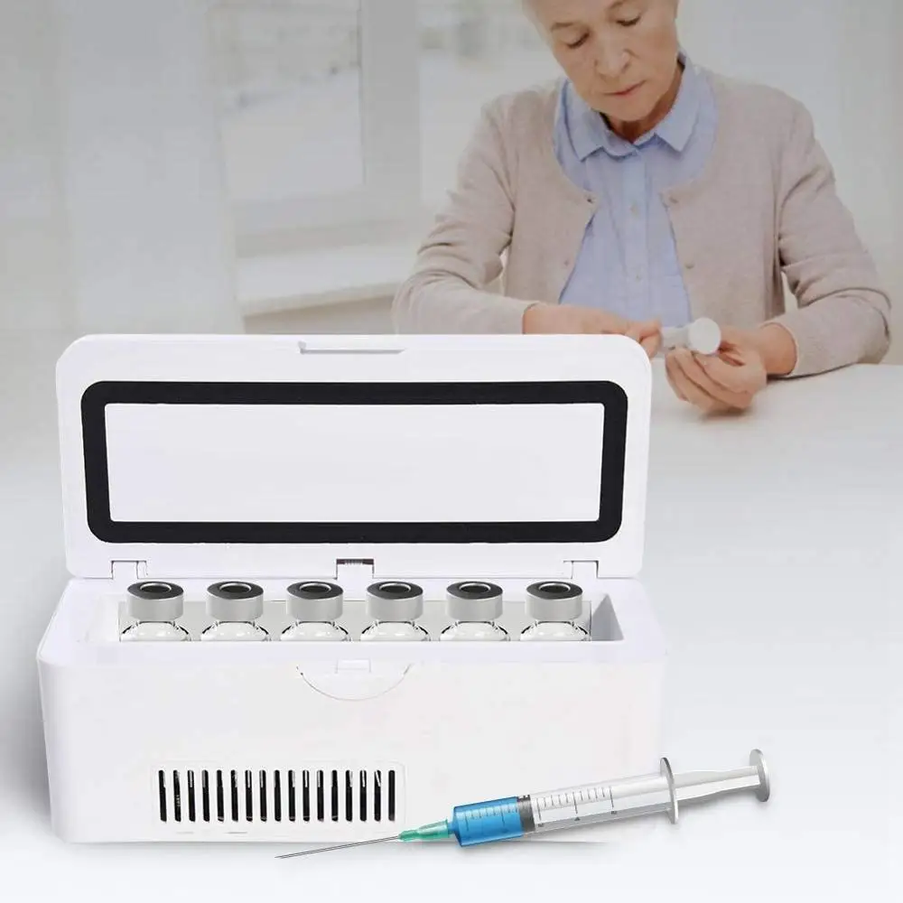 

Insulin Refrigerator Medicine Storage Freezer Drug Insulin Cooler Car Travel Home Portable Large Capacity LCD Display Pill Case