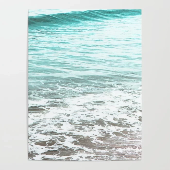 Домашний декор картины на холсте во время путешествий волна Аква океана