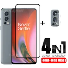 4-in-1 For Oneplus Nord 2 5G Glass For Oneplus Nord 2 5G Tempered Glass Full Screen Protector For Oneplus Nord 2 5G Lens Glass