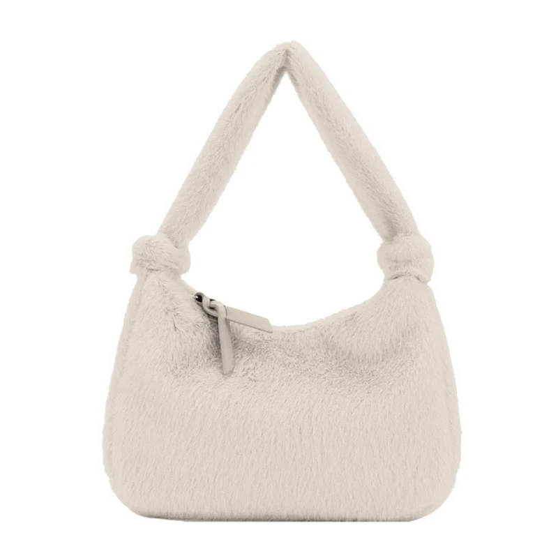 

Fashion Women Top Handle Satchel Tote Purse with Zipper Fuzzy Handbag Purse 20CA