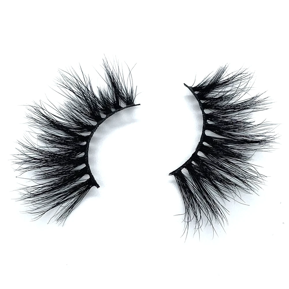 

25mm long mink lashes 100% cruelty free lashes 3D real mink handmade reusable natural eyelash popular false lashes makeup 6D15