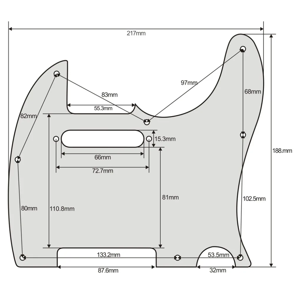 Telecaster Гитара Pickguard ручной работы птичий глаз деревянный Tele набор #4870 |