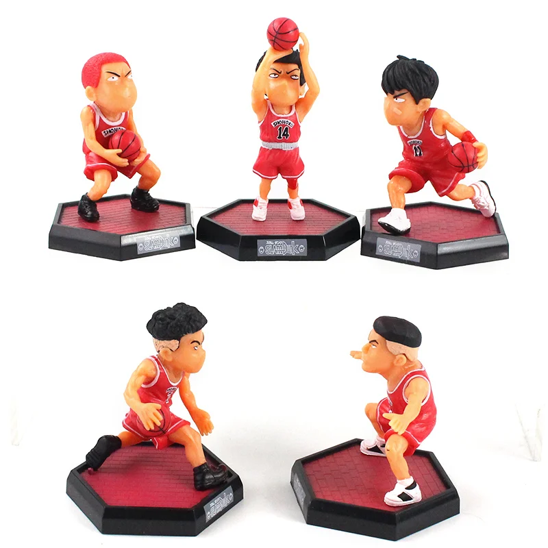 8 10 см 5 шт./компл. аниме Slam Dunk Sakuragi Hanamichi баскетбольные фигурки из ПВХ игрушечные