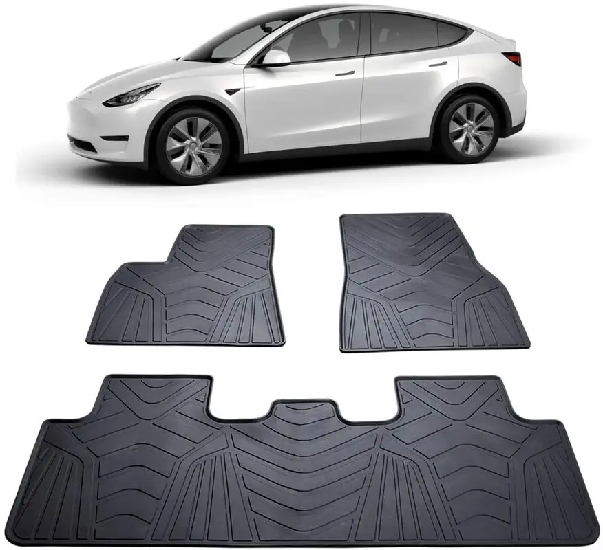 

Специальные резиновые автомобильные коврики для Tesla MODEL Y, водонепроницаемые коврики без запаха