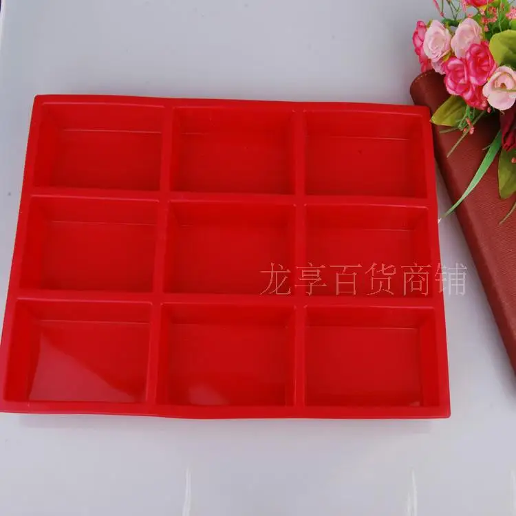 

America Rectangular 9-Piece Edible Silicon Cake Mold Brownie Brick Cake Mold