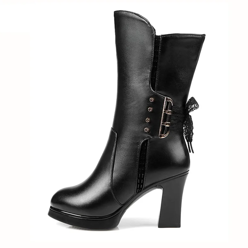 2020 г. женские высокие сапоги новые зимние из натуральной кожи с шерстью