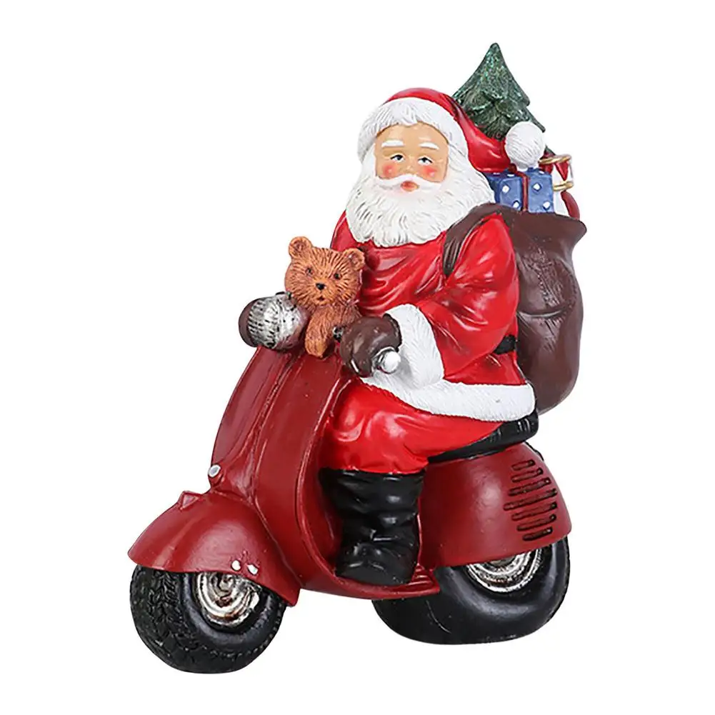 

Santa Claus Figurines Resin Christmas Santa Claus Statue Santa Claus Figures Ornament Table Desktop Decor Santa Sculpture Pa