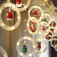led holiday light christmas decoration lamp room decor garland new year decor string lights santa decoration accessories