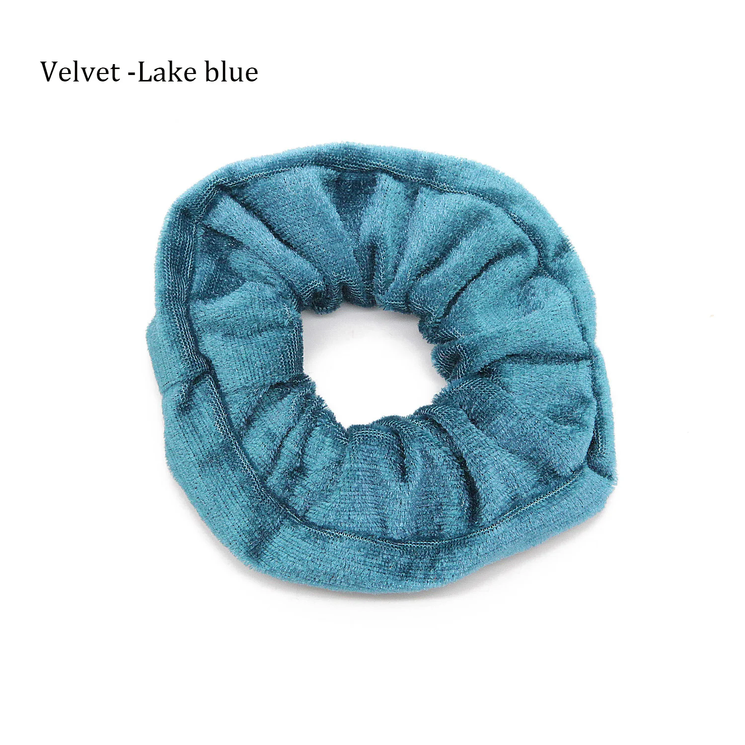 Velvet -Lake blue Резинка для волос, резинка для волос, резинка для волос, держатель для хвоста, жемчужные бусы, женские резинки для волос, аксессуары для женщин - Цвет: Velvet -Lake blue