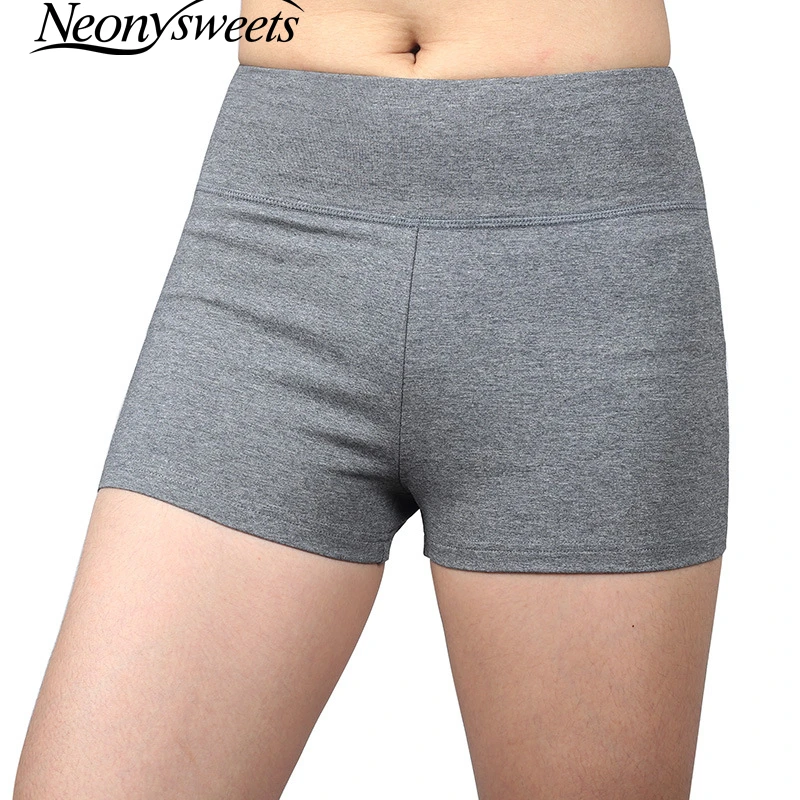 Шорты для йоги и фитнеса с высокой талией и контролем живота Neonysweets Women Stripe Breathable Sport Yoga Hip Push Up Shorts Gym Fitness Running High Waist Tummy Control Workout.